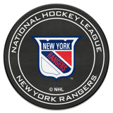 NHL Retro New York Rangers Hockey Puck Rug - 27in. Diameter