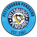NHL Retro Pittsburgh Penguins Roundel Rug - 27in. Diameter
