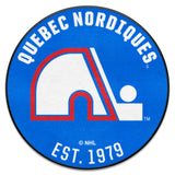 NHL Retro Quebec Nordiques Roundel Rug - 27in. Diameter