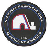 NHL Retro Quebec Nordiques Hockey Puck Rug - 27in. Diameter