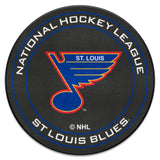 NHL Retro St. Louis Blues Hockey Puck Rug - 27in. Diameter