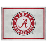 Alabama Crimson Tide 8ft. x 10 ft. Plush Area Rug, Round Logo