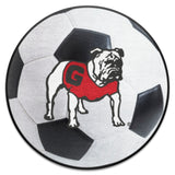 Georgia Bulldogs Soccer Ball Rug - 27in. Diameter