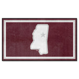 Mississippi State Bulldogs 3ft. x 5ft. Plush Area Rug, State Logo