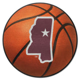 Mississippi State Bulldogs Basketball Rug, State Logo - 27in. Diameter