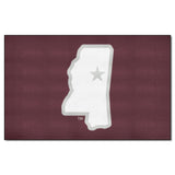 Mississippi State Bulldogs Ulti-Mat Rug, State Logo - 5ft. x 8ft.