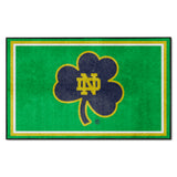 Notre Dame Fighting Irish 4ft. x 6ft. Plush Area Rug, Clover Logo
