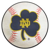Notre Dame Fighting Irish Baseball Rug, Clover Logo - 27in. Diameter