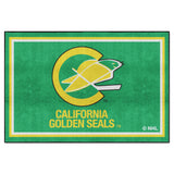 NHL Retro California Golden Seals 5ft. x 8 ft. Plush Area Rug