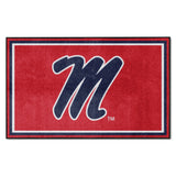 Ole Miss Rebels 4ft. x 6ft. Plush Area Rug
