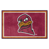 Virginia Tech Hokies 4ft. x 6ft. Plush Area Rug, Hokie Bird Logo