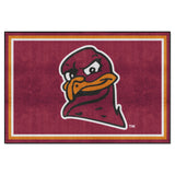 Virginia Tech Hokies 5ft. x 8 ft. Plush Area Rug, Hokie Bird Logo