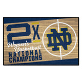 Notre Dame Fighting Irish Dynasty Starter Mat Accent Rug Women's Basketball - 19in. x 30in.