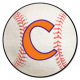 Clemson Tigers Baseball Rug - 27in. Diameter