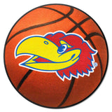 Kansas Jayhawks Basketball Rug - 27in. Diameter