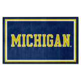 Michigan Wolverines 4ft. x 6ft. Plush Area Rug