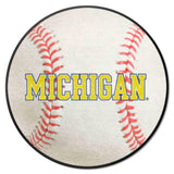 Michigan Wolverines Baseball Rug - 27in. Diameter