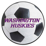 Washington Huskies Soccer Ball Rug - 27in. Diameter
