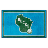 Milwaukee Bucks 4ft. x 6ft. Plush Area Rug