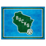 Milwaukee Bucks 8ft. x 10 ft. Plush Area Rug