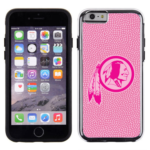Washington Redskins Phone Case Pink Football Pebble Grain Feel iPhone 6 CO