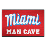 Miami Marlins Man Cave Starter Mat Accent Rug - 19in. x 30in.