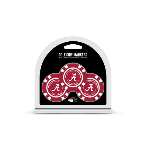 Alabama Crimson Tide Golf Chip with Marker 3 Pack
