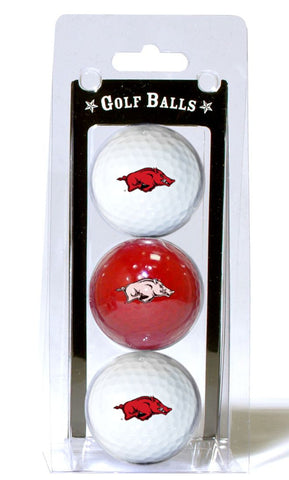 Arkansas Razorbacks 3 Pack of Golf Balls - Special Order