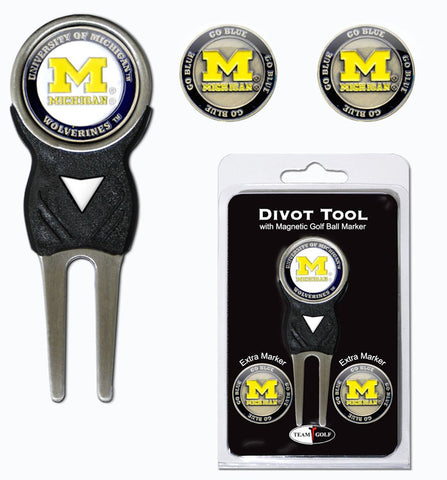 Michigan Wolverines Golf Divot Tool with 3 Markers - Special Order