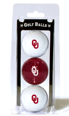 Oklahoma Sooners 3 Pack of Golf Balls - Special Order