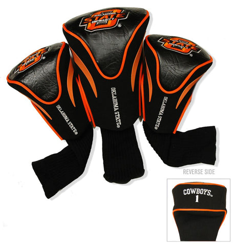 Oklahoma State Cowboys Golf Club 3 Piece Contour Headcover Set - Special Order