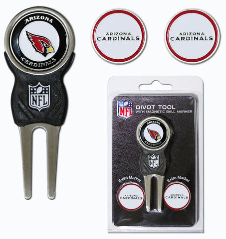 Arizona Cardinals Golf Divot Tool with 3 Markers - Special Order
