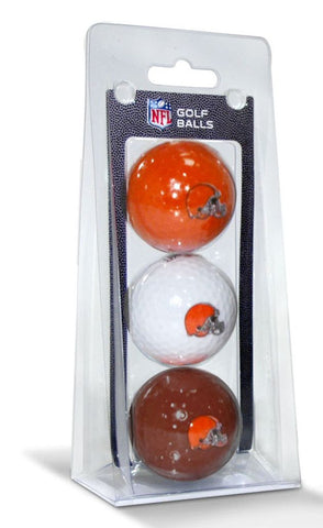 Cleveland Browns 3 Pack of Golf Balls