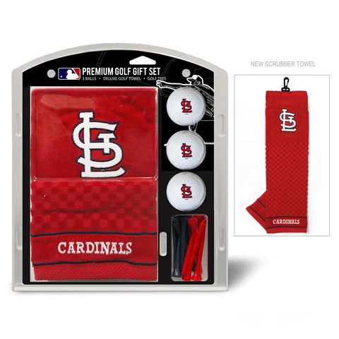 St. Louis Cardinals Golf Gift Set with Embroidered Towel