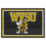 West Virginia State Yellow Jackets 5ft. x 8 ft. Plush Area Rug