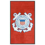 U.S. Coast Guard 3X5 High-Traffic Mat with Durable Rubber Backing - Portrait Orientation