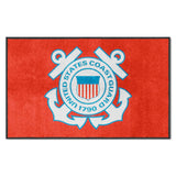 U.S. Coast Guard 4X6 High-Traffic Mat with Durable Rubber Backing - Landscape Orientation