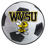 West Virginia State Yellow Jackets Soccer Ball Rug - 27in. Diameter