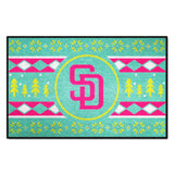 San Diego Padres Holiday Sweater Starter Mat Accent Rug - 19in. x 30in.