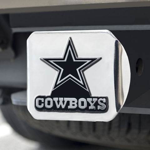 Dallas Cowboys Hitch Cover Chrome Emblem on Chrome - Special Order