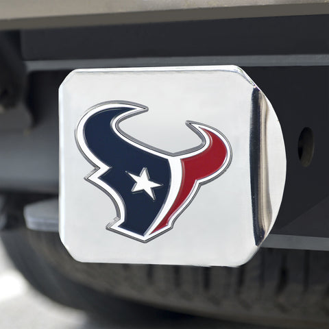 Houston Texans Hitch Cover Color Emblem on Chrome