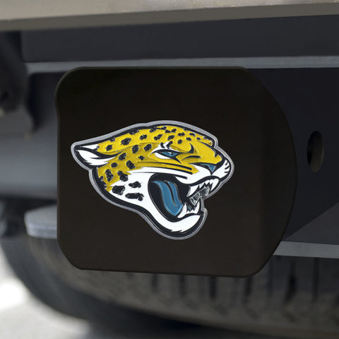Jacksonville Jaguars Hitch Cover Color Emblem on Black