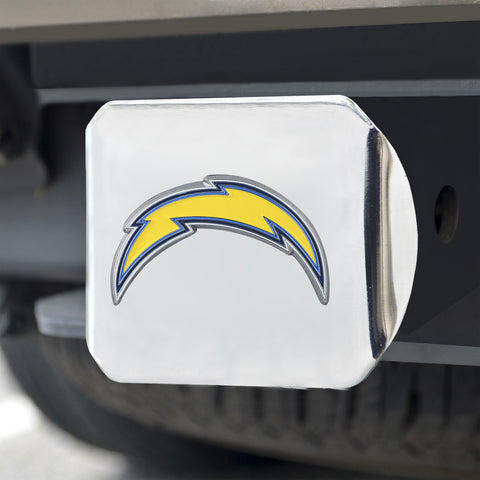 Los Angeles Chargers Hitch Cover Color Emblem on Chrome