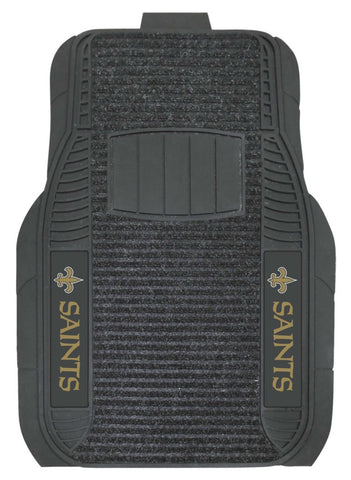 New Orleans Saints Car Mats Deluxe Set