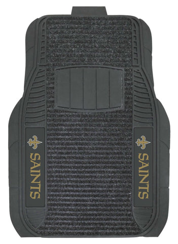 New Orleans Saints Car Mats Deluxe Set