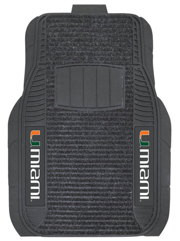 Miami Hurricanes Car Mats Deluxe Set