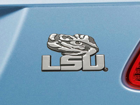 LSU Tigers Auto Emblem Premium Metal Chrome