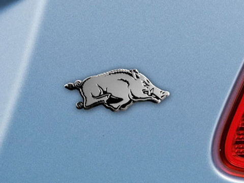Arkansas Razorbacks Auto Emblem Premium Metal Chrome
