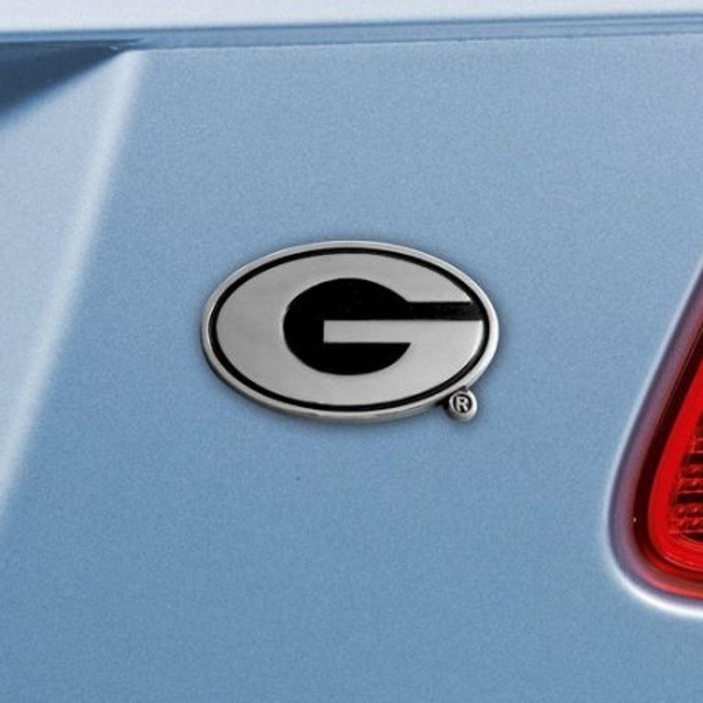 Georgia Bulldogs Auto Emblem Premium Metal Chrome