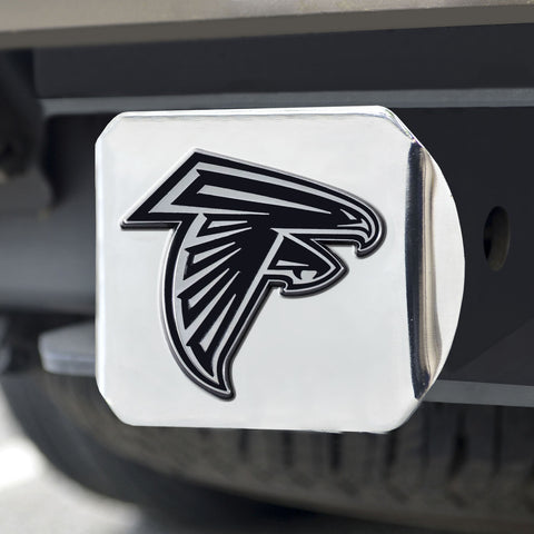 Atlanta Falcons Hitch Cover Chrome Emblem on Chrome - Special Order